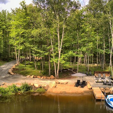 Kallm-Mont-Tremblant Chalet With Hot Tub, Pond & Beach On Private 7Acre Estate Lac-Superieur Exterior foto